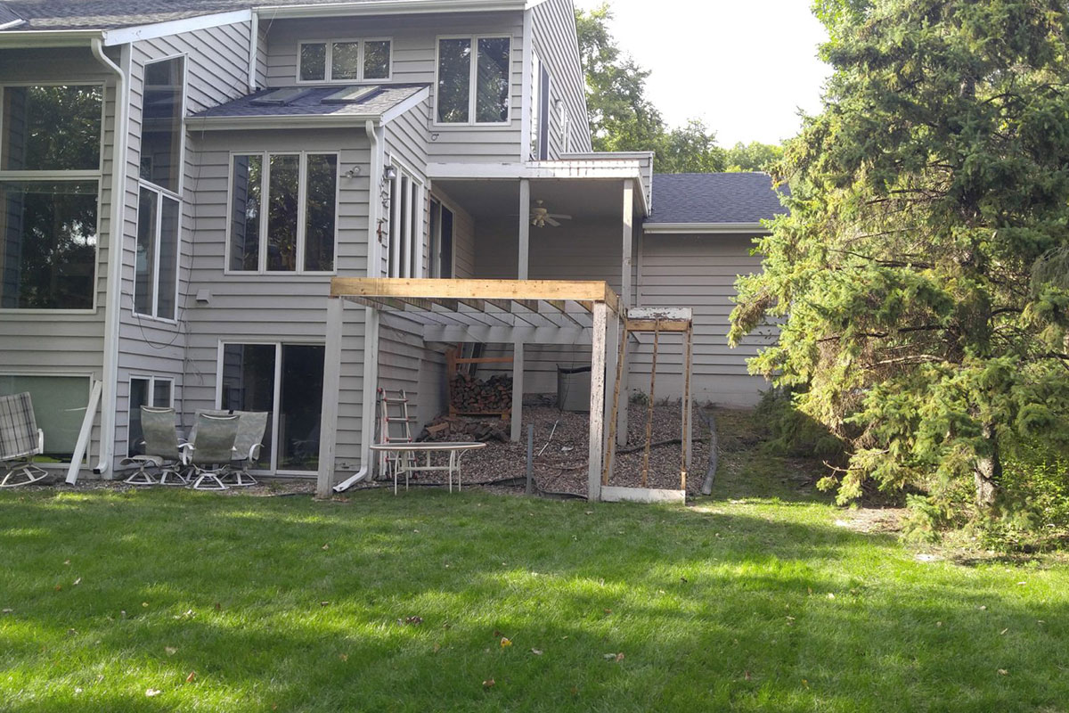 Renovating deck and staircase