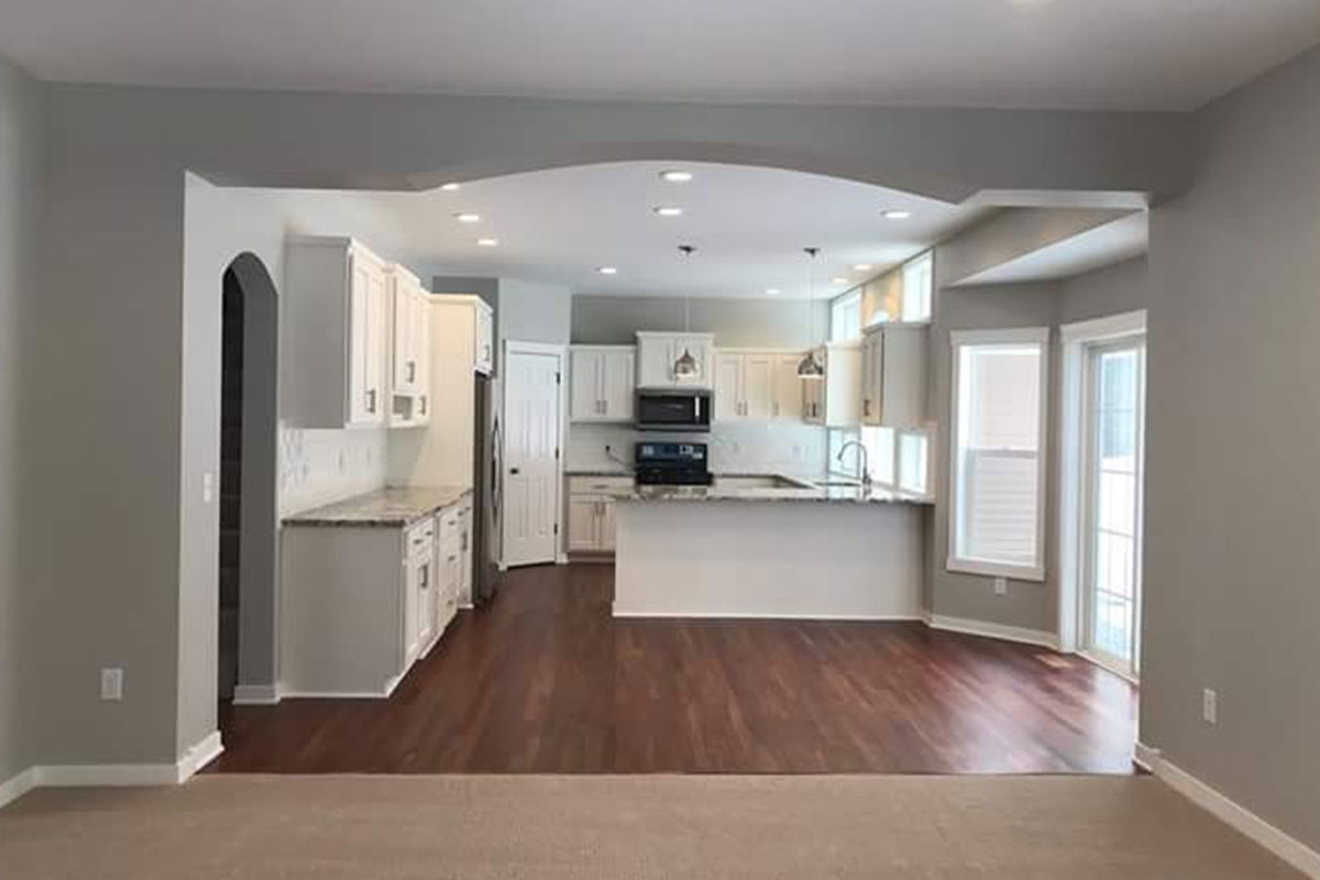 Renovated kitchen space
