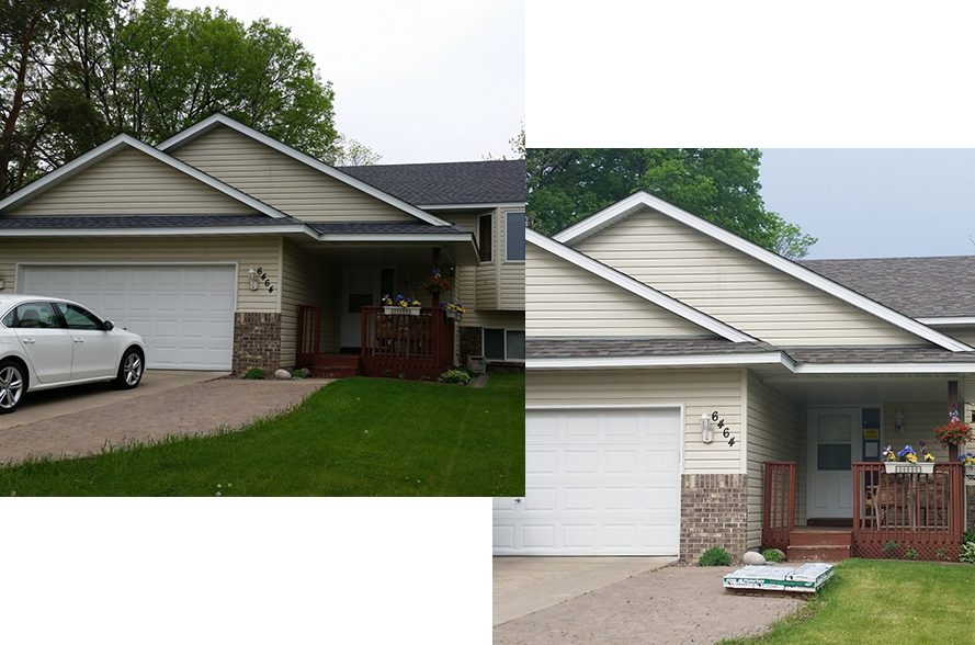 New Siding on a home