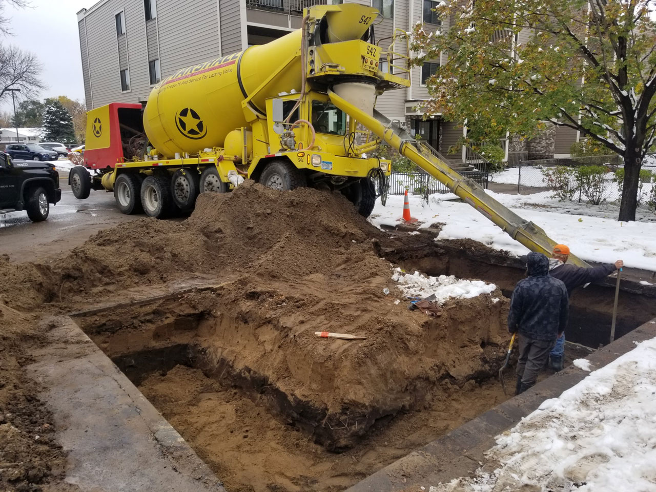 Starting the New Dumpster Enclosure