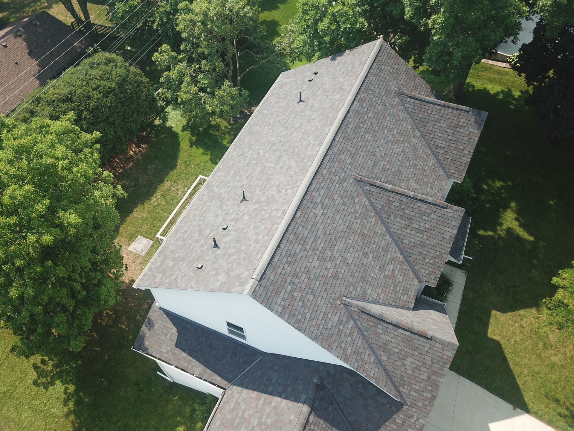 Brand new roof on a home