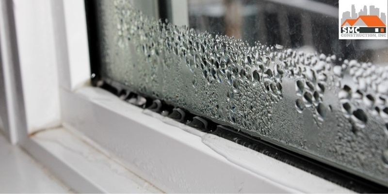 signs of water damage around windows